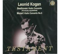 Concertos pour violon Ludwig Van Beethoven (Compositeur), Wolfgang Amadeus Mozart (Compositeur), Leonid Kogan (Violon), Andre Vandernoot (Chef d'orchestre), Société des Concerts du Conservatoire (Formation)