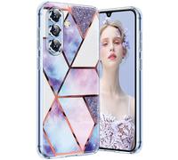 KOGENG Coque pour Samsung A16 5G Marbre Silicone Paillette Antichoc Housse Anti-Rayures Protection Bumper Case Ultra Fine Souple Anti-Choc Étui pour Samsung Galaxy A16 5G Coque Mince (Violet)