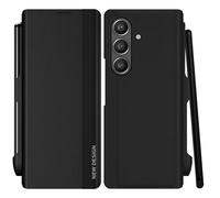 KOGENG Coque pour Samsung Galaxy Z Fold 7 avec Porte-S Pen, Magnétique Housse en Cuir PU Premium Etui à Rabat, Antichoc Flip Pochette Protection Telephone pour Samsung Z Fold 7 5G Case (Noir)