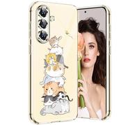 KOGENG Coque pour Samsung S24 Plus 5G Chat Silicone Paillette Antichoc Housse Anti-Rayures Protection Bumper Case Ultra Fine Souple Anti-Choc Étui pour Samsung Galaxy S24 Plus Coque Mince (Cat)