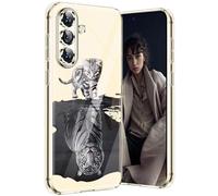 KOGENG Coque pour Samsung S25 5G Chat Silicone Paillette Antichoc Housse Anti-Rayures Protection Bumper Case Ultra Fine Souple Anti-Choc Étui pour Samsung Galaxy S25 5G Coque Mince (Tigre)