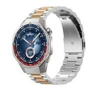 KoGiio 22mm Bracelet compatible avec Oneplus watch 2/Xiaomi Watch S3/Xiaomi Watch 2/ Watch 2 Pro/Huawei Watch GT4 46mm /3 46mm /Watch 4 Pro /4/Ultimate/Buds ,Acier Inoxydable Bracelet - Argent Or