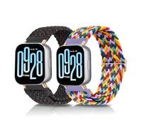 KoGiio 22mm Bracelet pour Xiaomi Redmi Watch 5 Lite / 5 Active, 2 Pièces Bracelets de Remplacement étoile noire & Arcenciel