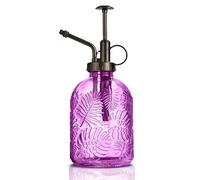 KoGiio 360ML Verre Plantes Vaporisateur D'arrosage, Une Main Darrosage Pulvérisateur Brumisateur pour Jardinage Plantes, Nettoyage, L'alcool, Rétro avec Pompe Arrosoir - Violett-Buse Bronze