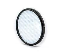 KOGJAERS Filtre d'objectif prisme 82 mm Starlight Glare Filter Anamorphic Lens Flare Effect Film Props (Blue Linear Flares)