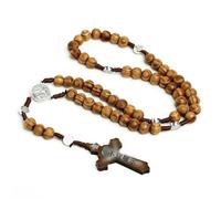 KOGMMYSEVP Chapelet chrétien Jésus Christ Chapelet Sainte Communion Baptême Prière Bijoux Église, 18inches