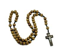 KOGMMYSEVP Chapelet chrétien Jésus Christ Chapelet Sainte Communion Baptême Prière Bijoux Église, 18inches