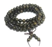 KOGMMYSEVP Chapelet de méditation unisexe en bois naturel Mala perles de prière bouddhiste collier bracelet homme femme bijoux, 8 mm