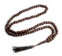 KOGMMYSEVP Chapelet de prière islamique en bois 99 perles - Bijoux musulmans - Pèlerinage - Rituels traditionnels du Ramadan, Islam