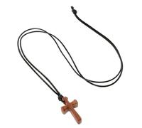 KOGMMYSEVP Collier en bois pour couple Catholique Jésus Religieux Pendentif Chaîne pour Miroir