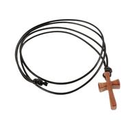 KOGMMYSEVP Collier en bois pour couple - Pendentif foi en bois naturel pour église maison - Accessoire polyvalent pour homme et femme - Symbole d'amour et d'engagement