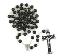 KOGMMYSEVP True Relic Chapelet Apôtre de With Miraculous Medal Jesus Trust in You Chapelet Basé sur Trois heures de prière Polonaise Neuvaine, 22"