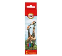 KOH crayons de couleur école oiseau 6pcs