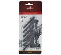Koh-I-Noor 7x7 Graphite Blocks Blocs de Graphite (Set de 6)