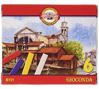 Koh-I-Noor GIOCONDA 8111 Artist's School Crayons pastels durs (Lot de 6)