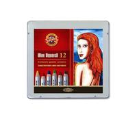 Koh-I-Noor Hardtmuth Ensemble De Cire Aquarell'crayons De Couleur 8282 12 , Crayons De Couleur, Des Crayons, Des 2.3x18.8x19.7cm