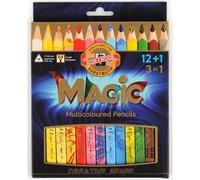 Koh-i-noor MAGIC crayons de couleur multicolores 12+1pcs en set