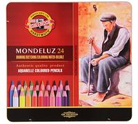 Koh-I-Noor Mondeluz 24 Crayons de Couleur Aquarelle. 3724