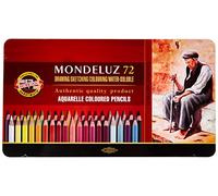 KOH-I-NOOR Mondeluz Crayons de Couleur Aquarelle (Set de 72)