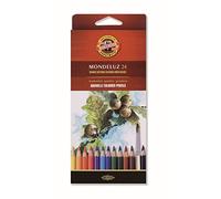 Koh-I-Noor Crayons de couleur Mondeluz Fruit – Aquarelle – Set de 24