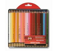 Koh-I-Noor Mondeluz Portrait Crayons de Couleur Aquarelle (Set de 24)