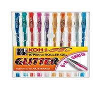 Koh-I-Noor nagp10s Hood Blue, Green, Grey, Orange, Pink, Red 10pc (S) Gel Pen