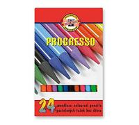 Koh-I-Noor Progresso Set de Crayons de Couleur sans bois (Set de 24)