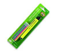 Koh-I-Noor S128 - Craie de Tailleur avec Support et 6 craies de Couleur (Vert, Violet, Bleu, Rouge, Jaune, Blanc) - Ensemble de 2 avec 2 Supports et 6 craies de Rechange chacun