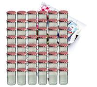 Koh-i-noor set de 48-capacité : 435 ml + cro to 82 lot de couvercle rouge à carreaux avec diamant sucre gelierzauber livret de recettes