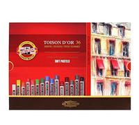 Koh-I-Noor – Crayons pastels doux TOISON D'OR 8515 – Pack de 36