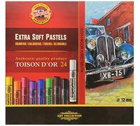 Koh-I-Noor TOISON D'OR 8554 Crayons Pastels Extra Doux pour l'Artiste (Pack of 24)