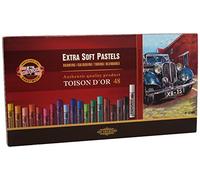 Koh-I-Noor TOISON D'OR 8556 Crayons Pastels Extra Doux pour l'Artiste (Pack of 48)