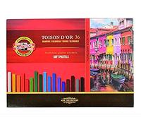 Koh-I-Noor TOISON D'OR 8585 Crayons Pastels Doux pour l'Artiste (Lot de 36)