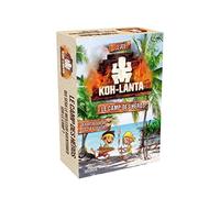 Koh-Lanta - Petit jeu de vacances - Boîte de jeu avec un plateau, des pions et 40 cartes - De 2 à 4 joueurs - À partir de 7 ans