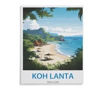 Koh Lanta Thaïlande，Puzzles pour Adultes Puzzle 1000 Pièces pour Adolescents Adultes Jeux De Puzzles Amusants uzzle en Papier Cadeaux De Noël Et d'anniversaire（50x70cm）-J44