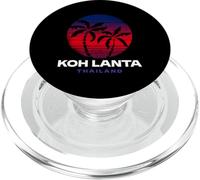Koh Lanta Thaïlande rétro Coucher de Soleil Plage Souvenir thaïlandais PopSockets PopGrip pour MagSafe