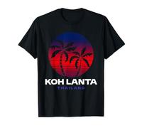 Koh Lanta Thaïlande rétro Coucher de Soleil Plage Souvenir thaïlandais T-Shirt