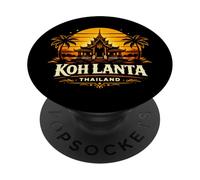 Koh Lanta Thaïlande Sunset Island Travel Design PopSockets PopGrip Adhésif