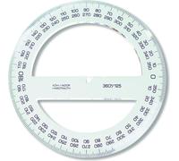 KOH Rapporteur Plast 360° D = 12,5 cm Transparent