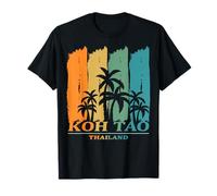 Koh Tao Thaïlande Palmiers sur la Plage Vacances Souvenir T-Shirt
