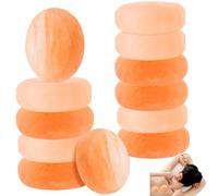 KOHAND Lot de 10 pierres de massage rondes de l'Himalaya sculptées à la main pour thérapie, relaxation, spa