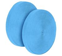 KOHAND Lot de 2 rouleaux de ruban de biais en coton sergé à chevrons pour couture, travaux manuels, 10 mm x 45 m, bleu