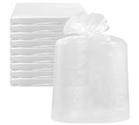 KOHAND Lot de 20 grands sacs de rangement géants en plastique transparent pour bagages, valise, meubles, vêtements, couettes - 100 x 150 cm