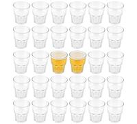 KOHAND Lot de 30 gobelets en plastique transparent réutilisables de 260 ml pour cocktail, jus, whisky, vin, pique-nique, fête, camping