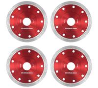 KOHAND Lot de 4 disques de meuleuse d'angle de 115 mm, disques de coupe diamant pour porcelaine, béton, carrelage, pierre, marbre, diamant, céramique