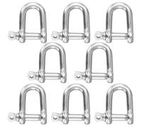 KOHAND Lot de 8 manilles M12 en forme de D en acier inoxydable très résistantes pour chaîne de corde et application intérieure et extérieure