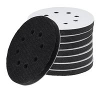 KOHAND Lot de 8 patins de ponçage en mousse améliorés pour ponceuse orbitale, 125 mm, 8 trous, tampon d'interface en mousse à densité douce, crochet et boucle pour ponçage, polissage