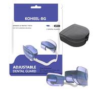 KOHEEL BG Gouttière Nocturne Ajustable Anti-Bruxisme, Gouttières Dentaires Sans Ébullition contre le Grincement de Dents, Lot de 2 (Mince)