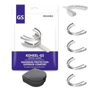 KOHEEL GS Gouttière Dentaire Thermoformable pour Bruxisme, Protège-Dents de Nuit Anti-Grincement et Serrement de Dents, Lot de 5 (Blanc Grand)