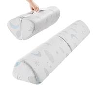 Kohentact Barrière de Lit pour Enfants - Garde-Corps en Mousse Unique en Forme de Semi-Larme avec Grip Antidérapant, Housse Respirante, Imperméable & Lavable, Gain de Place, pour Enfants et Seniors